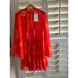 All About Mary Orange Dress